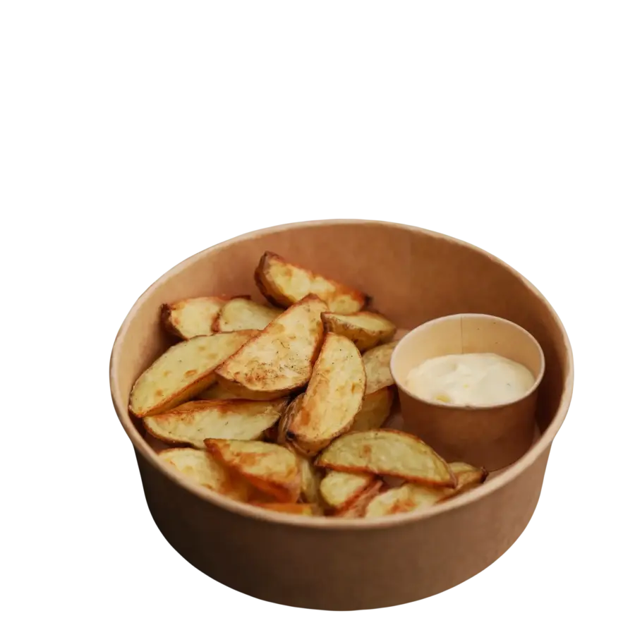 Запечена картопля з розмарином та часниковим соусом